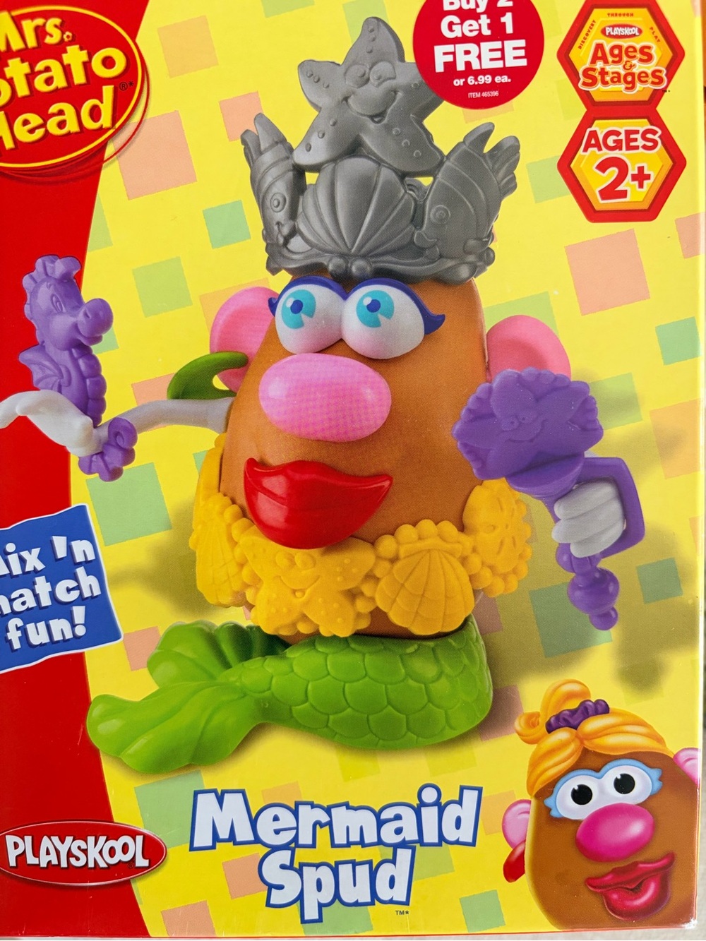 Mermaid Spud Kids Toy - Multicolor